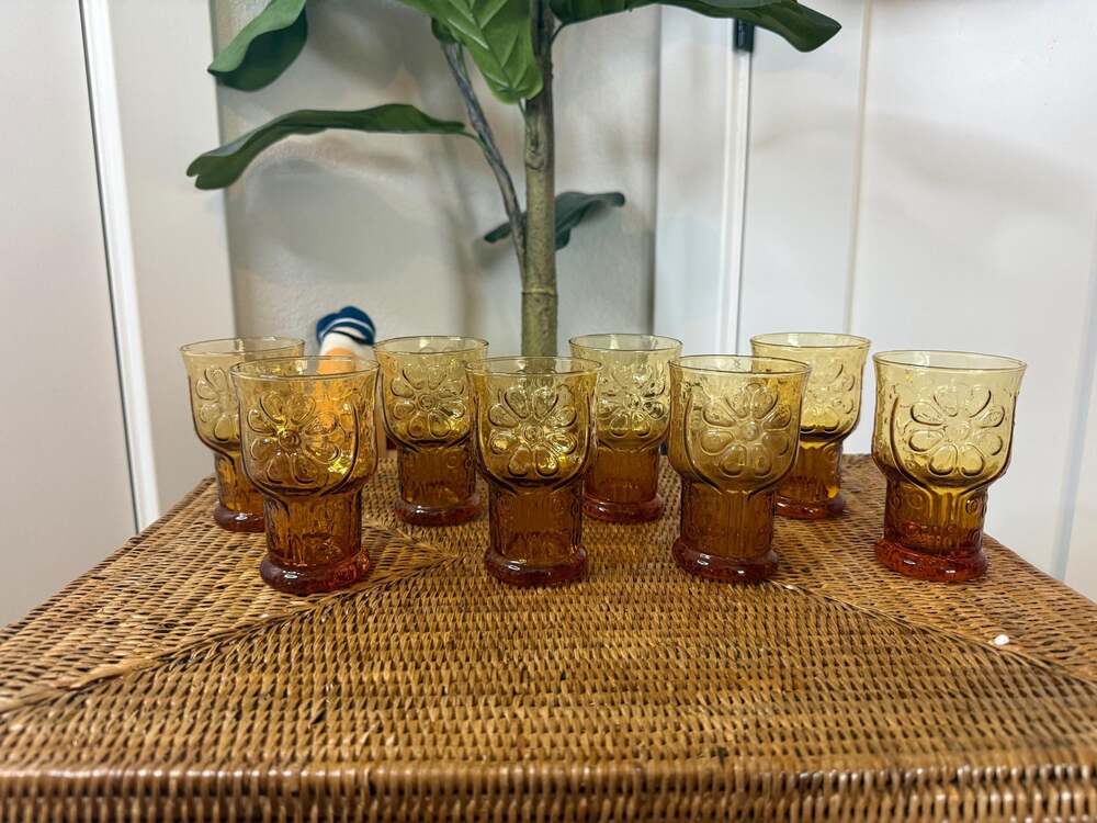 Vintage Libbey Daisy Glasses
